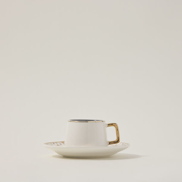 Dallaty grey and white porcelain Turkish coffee cups set 12 pcs image number 1