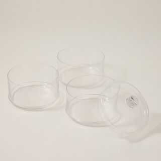 برطمان تخزين حلويات 3 طبقات