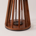 Homez wood and metal lantern 31*31*40cm image number 1
