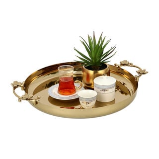 Steel Round Tray 1Pc Harmony