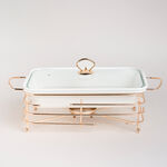 طبق تقديم مستطيل مع سخّان image number 4