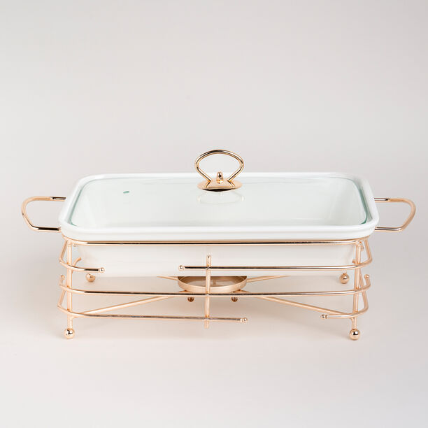 طبق تقديم مستطيل مع سخّان image number 4