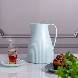 Dallety Plastic Vacuum Flask Bear Light Blue 1L