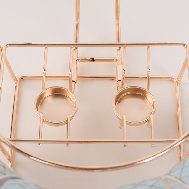 16 pieces Soup Set Serve 6 Persons Green&Gold image number 4