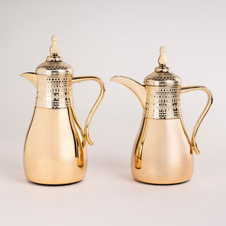 Dallaty gold stainless steel flask 1L + 700ml 2 pcs