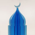 Lucerna Accent Acrylic Ramadan Decorative Piece, Blue 8.5*8.5*25Cm image number 1