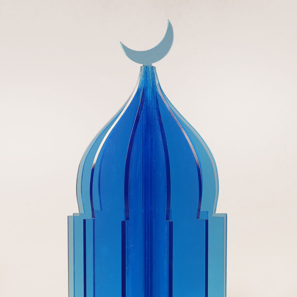 Lucerna Accent Acrylic Ramadan Decorative Piece, Blue 8.5*8.5*25Cm image number 1
