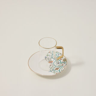 21 Pcs Porcelain Tea And Coffee Set Green