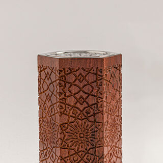 Bahja collection wood oud burner 10*10*20 cm