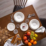 طقم مائدة أبيض من لا ميسا   12 قطعة image number 5