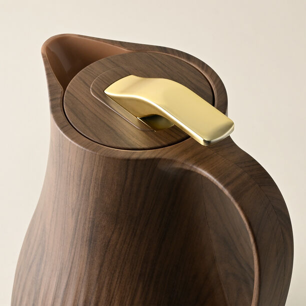 Dallaty plastic vacuum flask wooden 1L image number 1