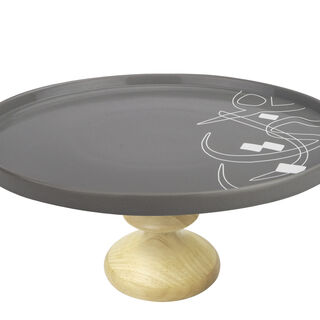 Footed Cake Stand Calligraphy
