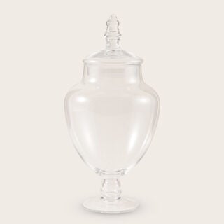 Alberto glass pear shape candy jar