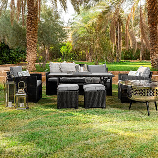 Albany 6pcs outdoor dining set, gray