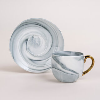 طقم أكواب قهوة مع قاعدة من لا ميسا   12 قطعة