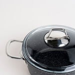 Alberto 7 piece black granite cookware set image number 3