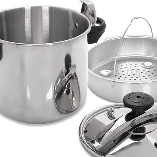 Silampos Stainless Steel Pressure Cooker W/ Alum Basket V:10 L