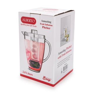 Alberto Acrylic Pitcher With Ice Tube V: 2.5 L