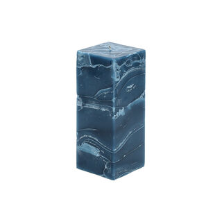 Marble Square Candle 8*8*20 cm Aqua