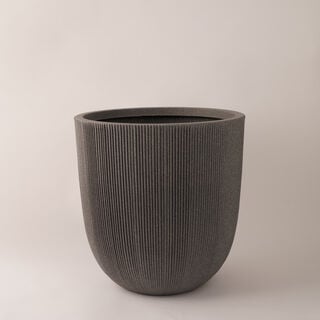 Homez Planter Ceramic Grey 37*37*37.5 Cm
