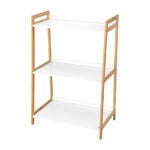3 Tiers Bamboo Mdf Shelf White image number 0