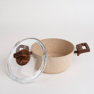 Alberto 7 piece brown granite cookware set