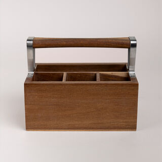 البرتو حامل أدوات مائدة خشب 26*16*20 سم