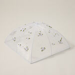 Chef Classics Fold Able White Food Cover With Roses image number 1