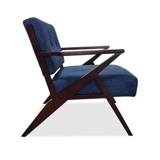 هومز كرسي بذراعين أزرق 73*87*82 سم