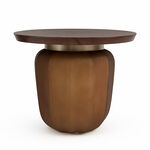 Homez wooden side table 49*46cm, brown image number 0