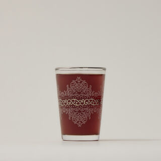 Moroccan Tea Glass 6 Pieces Silver H8.2Xt5.8X4.3