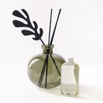 معطر زجاجي بعطر العود 500 مل كاكي image number 0
