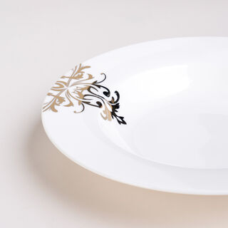 La Mesa white porcelain 18 pc dinner set