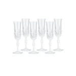 RCR transparent italian crystal glasses set of 18 pc image number 3