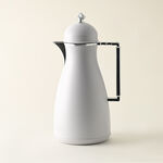 Dallaty 2 Pieces Plastic Vacuum Flask Koufa Beige & Silver 1L image number 2