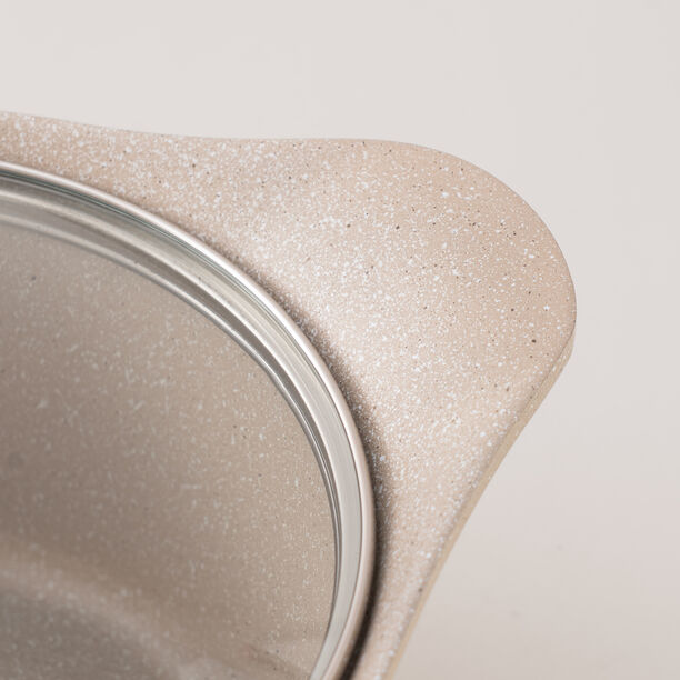 ألبرتو طقم قدور ألومنيوم 8 قطع، كريمي image number 4