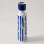 Homez Ceramic Blue And White Vase 9*9*34.5Cm image number 1