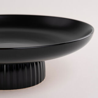 La Mesa black porcelain plate 28 cm