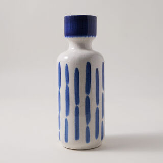 Homez Ceramic Blue And White Vase 9.7*9.7*26Cm