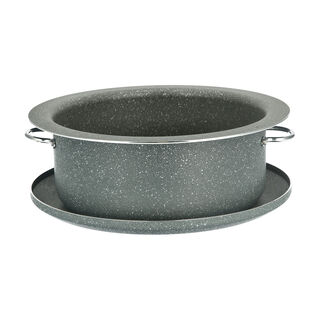 Marble Coating Casserole With Serving Lid