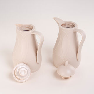 Dallaty beige plastic flask 1L 2 pcs