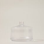 Alberto transparent glass candy jar 3 layers with lid 18*16 cm image number 1