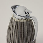 Dallety Steel Vacuum Flask Rattan Design Gray 1L image number 1