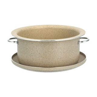 Marble Coating Casserole With Serving Lid