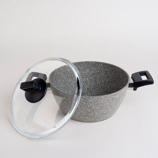 Alberto gray 7 piece granite cookware set
