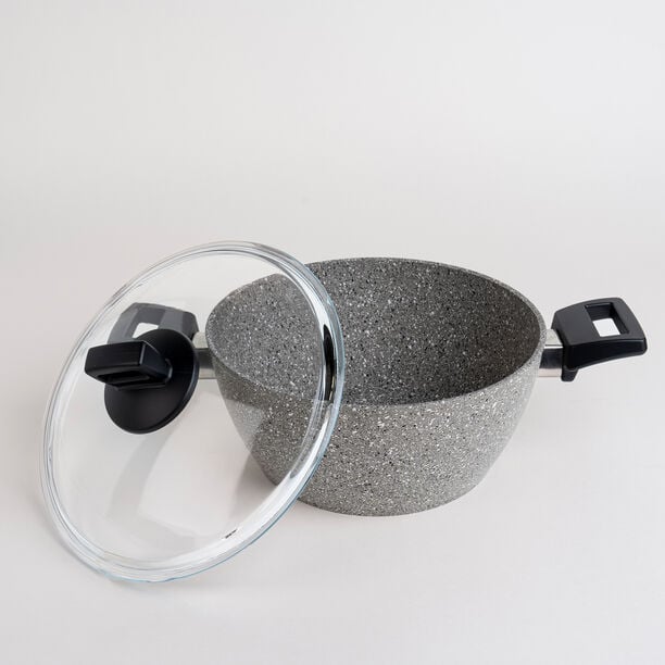 Alberto gray 7 piece granite cookware set image number 3