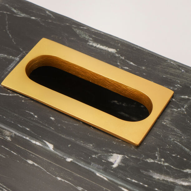 Black Marble Tissue Box 23*12*9.5 cm image number 3