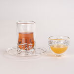 طقم شاي وقهوة عربي 18 قطعة فضي image number 1