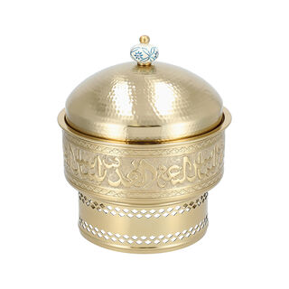 طبق تقديم مع سخان ستانلس ستيل   25*25*30 سم   لا ميسا