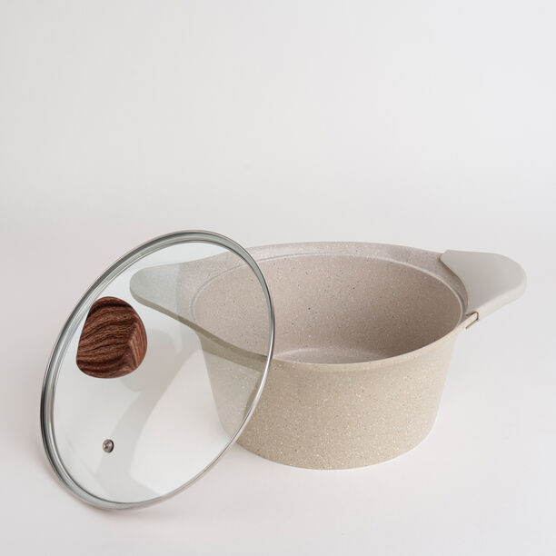 Alberto 8 piece creamy granite cookware set image number 2